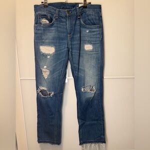 Rag & Bone Distressed Blue Jeans